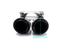 RacerSpares 3 Layer Sport Exhaust Tips Muffler Pipe Glossy Black for 2017+ Porsche 718 Cayman Boxster 982 et187