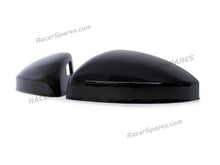 Glossy Black Mirror Cover Caps For Audi MK3 8S TT TTS TTRS R8 W/ Lane Assist 2015-2022 mc160