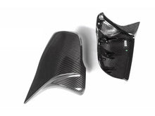 RacerSpares Dry Carbon Fiber Mirror Cover Caps Replace for BMW X1 F48 F49 Z4 G29 mc150
