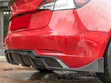 Rear Diffuser Aprons Side Canards Carbon Fiber Look Fits For Tesla Model 3 2017-2022 di140