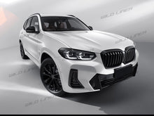 Glossy Black Front Kidney Grille Grill for BMW X3 G01 X4 G02 2022+ w/Camera fg214