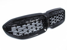 M340i Style Black Diamond Front Kidney Grille Grill for BMW G20 G21 W/O Camera fg110
