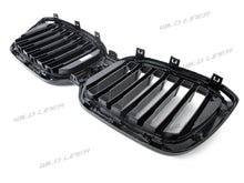Glossy Black Front Kidney Grille Grill for BMW X3 G01 X4 G02 2022+ w/o Camera fg215
