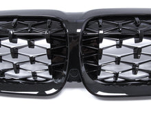 M340i Style Black Diamond Front Kidney Grille Grill for BMW G20 G21 W/O Camera fg110