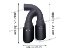 Black Matte Muffler Pipe Exhaust Tip Short Tail End For Porsche Cayenne V8 2011-2014 et102