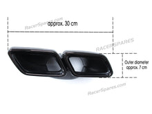 E63 Style Rear Diffuser Black Exhaust Tip for Mercedes E W213 Sedan AMG Bumper 2017 2018 2019 di33