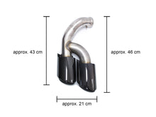 RacerSpares 3 Layers Sport Exhaust Tips Muffler Pipe for Porsche Cayenne 92A 2015-2017 facelife et151