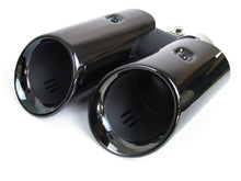 RacerSpares Black Rear Exhaust Muffler Tips End Pipe For Porsche Macan Base 2.0L 2022+
