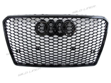 Glossy Black Front Bumper Grille Grill for Audi A7 4G S7 2011-2014 fg49