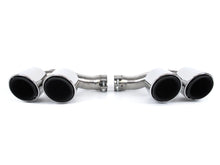 RacerSpares 3 Layers Sport Style Exhaust Tips Muffler Pipe For 2019-2021 Porsche Cayenne Chrome et133