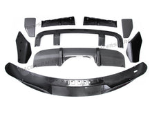 Front Bumper Lip + Rear Diffuser Carbon Fiber Look For BMW F15 X5 M Sport 2014-2018 di118