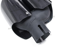 Black Stainless Rear Muffler Pipe Exhaust Tips GTS Style for Porsche Macan 2015-2018 et87