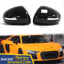 Glossy Black Rearview Mirror Cover Caps For Audi R8 TT MK2 8J TTS TT RS 2006-2014 mc54
