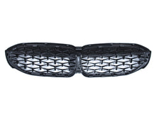 M340i Style Black Diamond Front Kidney Grille Grill for BMW G20 G21 W/O Camera fg110