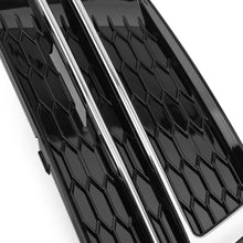 RacerSpares Front Fog Light Covers Grille Grill fits for Audi A4 B9 S-Line S4 2017-2019