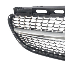 RacerSpares Chrome Diamond Front Bumper Grill Grille For Mercedes Benz W212 E-CLASS Facelift Sedan 2014-2016 w/o camera