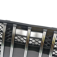 RacerSpares GTR Style Front Bumper Grill Grille For Mercedes Benz W211 E-Class 2003-2006 w/o Camera Chrome/Black
