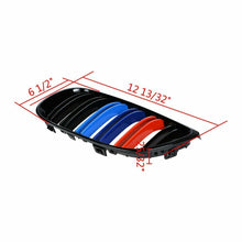 RacerSpares Black M-Color Front Kidney Grill Grille For BMW E92 E93 M3 328i 335i Coupe 2007 2008 2009 2010