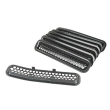 RacerSpares 7PCS Front Grille Insert Mesh Grill Chip for Jeep Wrangler TJ 1997-2006