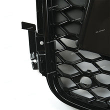RacerSpares Front Bumper Grille Honeycomb Grill RS5 Style for Audi A5 S5 2008-2012 Glossy Black