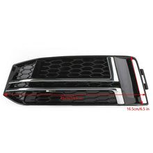 RacerSpares Front Fog Light Covers Grille Grill fits for Audi A4 B9 S-Line S4 2017-2019