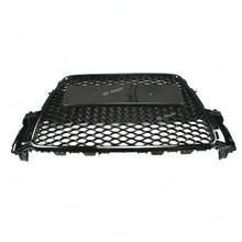 RacerSpares Front Bumper Grille Honeycomb Grill RS5 Style for Audi A5 S5 2008-2012 Glossy Black
