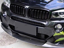 RacerSpares Glossy Black Front Kidney Grill Grille Dual Slats for BMW E70 X5 E71 X6 2007-2013 fg144