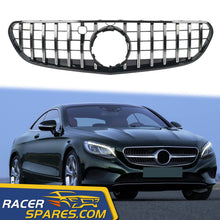 GT Style Front Grill Grille for Mercedes-Benz W217 S-CLASS Coupe 2018-2020 Chrome/Black