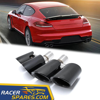 Car Accessories Black Exhaust Tips for Porsche Panamera 971 2010-2023