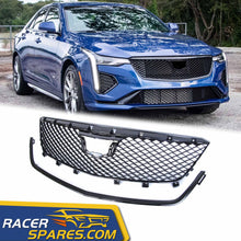 RacerSpares Body Kit Front Bumper Grill + Grille Surround for Cadillac CT4 2020-2023