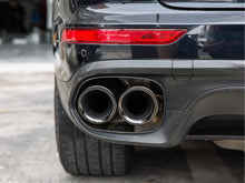 Black Exhaust Tips For Porsche Cayenne V6 Long Pipe 2014-2017