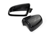 Real Carbon Fiber Side Mirror Cover Caps Pair For AUDI A4 S4 B6 B7 2002-2007 A6 S6 2006 2007