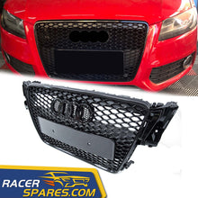 Gloss Black Honeycomb RS5 Style Front Bumper Grille Grill for AUDI A5 8T 08-12 fg100