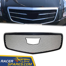 RacerSpares Trim Illusion Overlay Gloss Black Front Bumper Grille for 15-19 Cadillac ATS