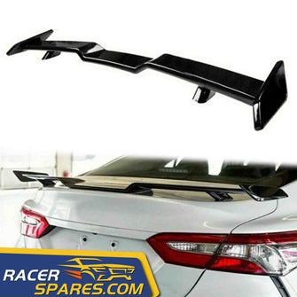 RacerSpares Glossy Black Rear Trunk Spoiler Wing for Toyota 8th Gen Camry LE SE XLE XSE 2018 2019 2020