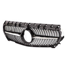 RacerSpares Chrome Diamond Frotnt Grill Grille Black For Mercedes Benz C117 W117 CLA CLA180 200 250 45 AMG 2013-2016 w/o Camera