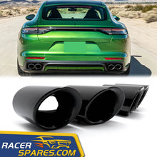 Black Exhaust Tips for Porsche Panamera 971 Chassis G2 2017-2023