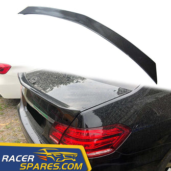 RacerSpares Carbon Fiber Rear Trunk Lip Spoiler for 2010-2016 Mercedes Benz W212 E63 AMG Sedan E250 E350 pz211