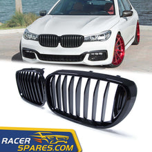 Glossy Black Front Kidney Grill Grille For BMW 7-Series G11 G12 Pre-LCI 2016-2018