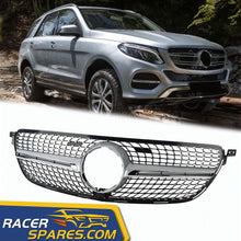 RacerSpares Chrome Diamond Front Grille Grill For Mercedes-Benz W166 GLE-CLASS facelift 2016-2019