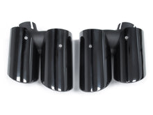 Black Rear Exhaust Tips for Porsche Macan Base 2.0L 2019-2023