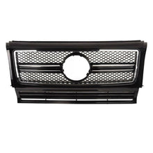 RacerSpares Honeycomb Front Bumper Grille Grill Black & Chrome Fits 1990-2018 Mercedes Benz W463 G-CLASS