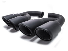 Matte Black Exhaust Tips for Porsche 958 Cayenne 92A V6 Long Pipe 2011-2014