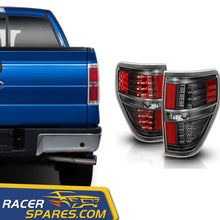 RacerSpares Black LED Brake Tail Lights Pair For Ford F-150 2009 2010 2011 2012 2013 2014