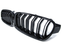 RacerSpares Gloss Black Front Kidney Grill Grille Dual Slats for BMW 3 Series F30 2012-2018 fg42