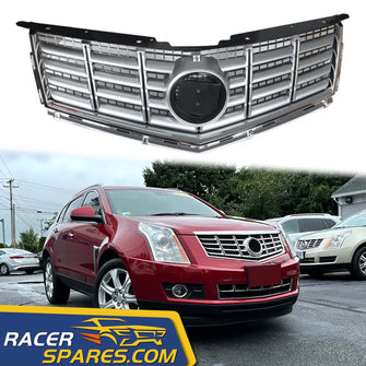 RacerSpares Chrome Radiator Front Bumper Grille For Cadillac SRX 2013-2016