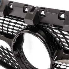 RacerSpares Chrome Diamond Frotnt Grill Grille Black For Mercedes Benz C117 W117 CLA CLA180 200 250 45 AMG 2013-2016 w/o Camera