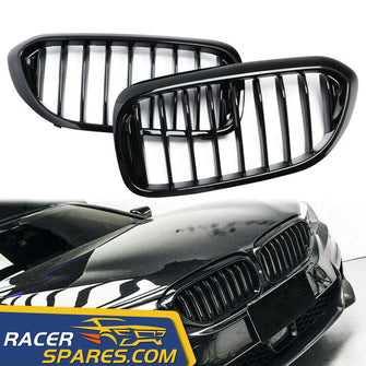 RacerSpares Glossy Black Front Bumper Grille For BMW G30 G31 5-Series 530i 540i 2017-2020