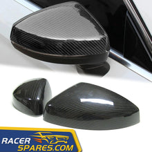 Fits 2014-2020 Audi A3 8V S3 RS8 Carbon Fiber Side Mirror Cover Caps Replacement w/o Lane Assist od17