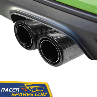 Matte Carbon Fiber Exhaust Tips for Porsche 718 Boxster / Cayman 982 2016-2022